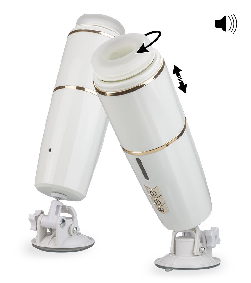 Masturbateur rotatif et va-et-vient avec fonction vocale California