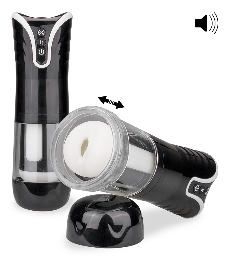 Masturbateur va-et-vient vibrant automatique