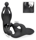 Masturbateur vibrant et pulsateur à trois branches Orgo