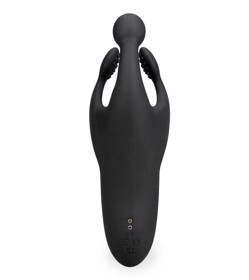 Masturbateur vibrant et pulsateur à trois branches Orgo