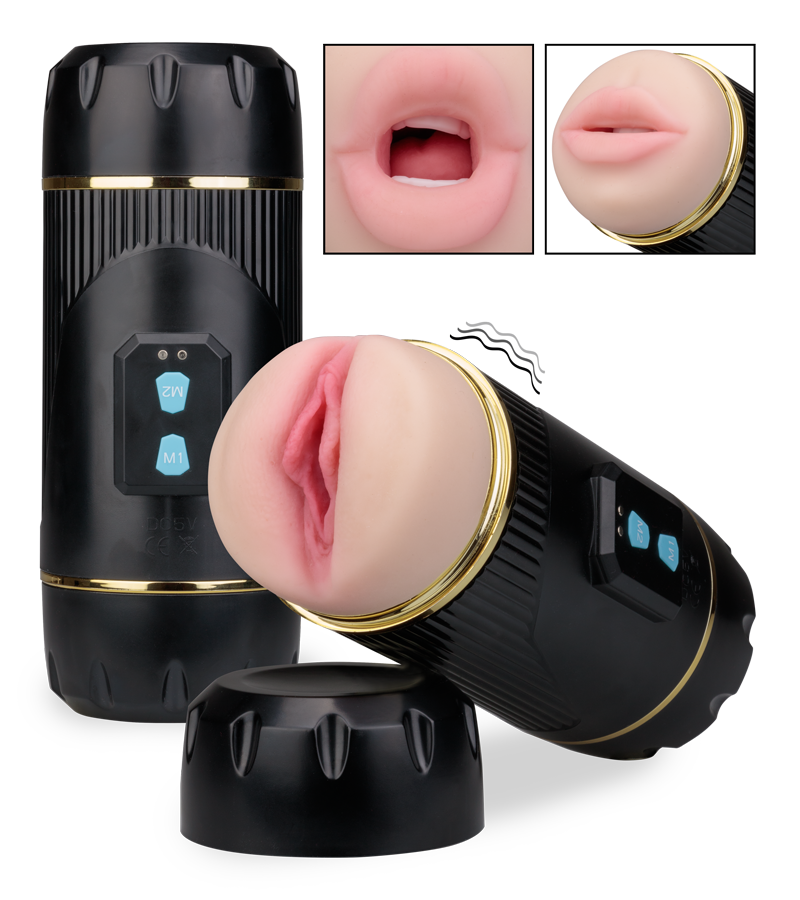 Masturbateur vibrant vagin et bouche Wild
