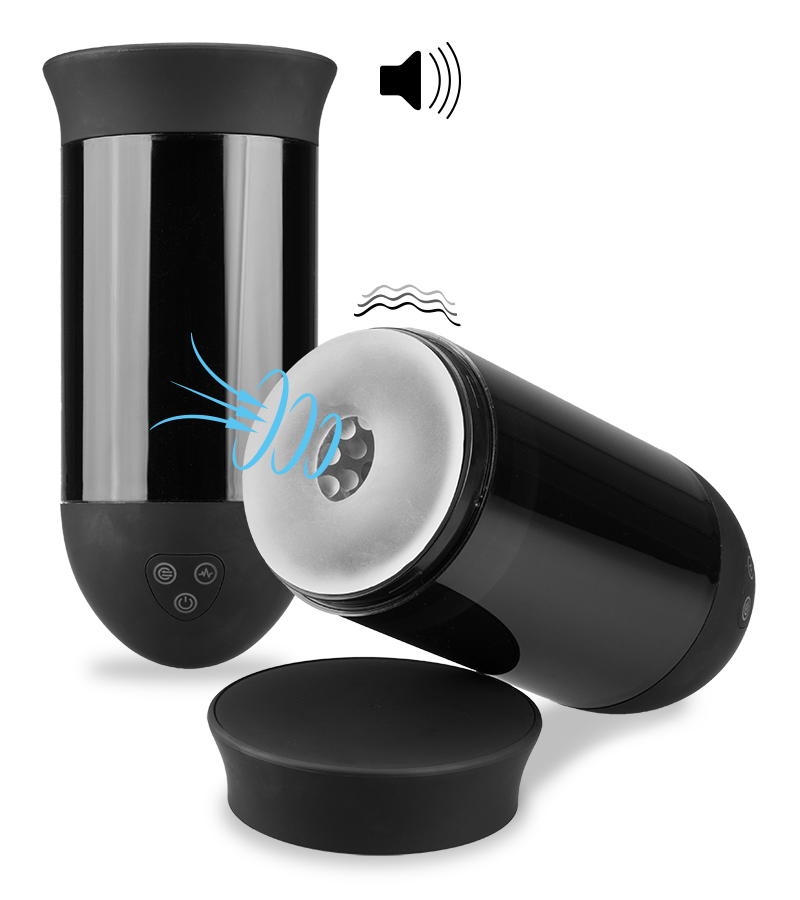 Masturbateur vibration et aspiration Bullet Cup