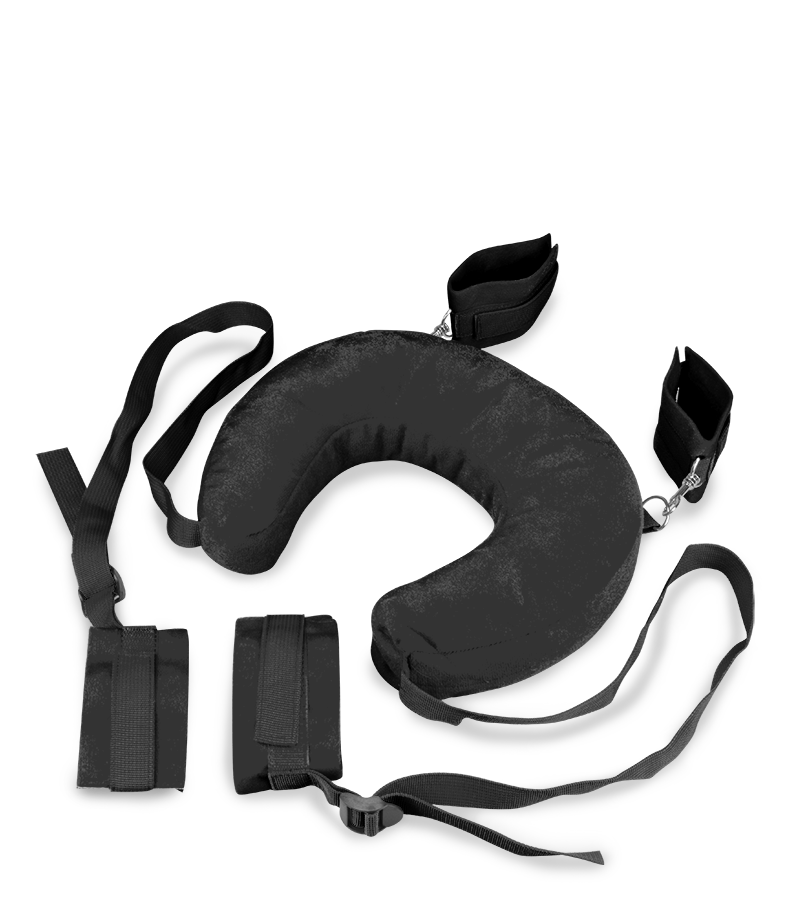 Menottes bondage chevilles et poignets avec coussin