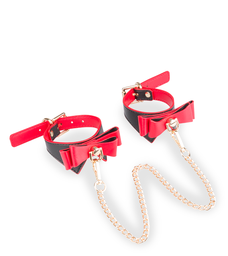 Menottes chevilles à nœuds papillons Be Mine