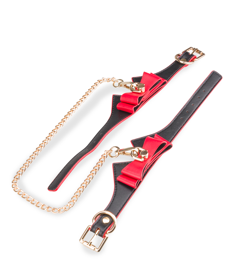 Menottes chevilles à nœuds papillons Be Mine