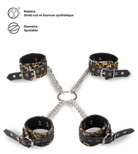 Charger l'image dans la galerie, Menottes en croix chevilles poignets