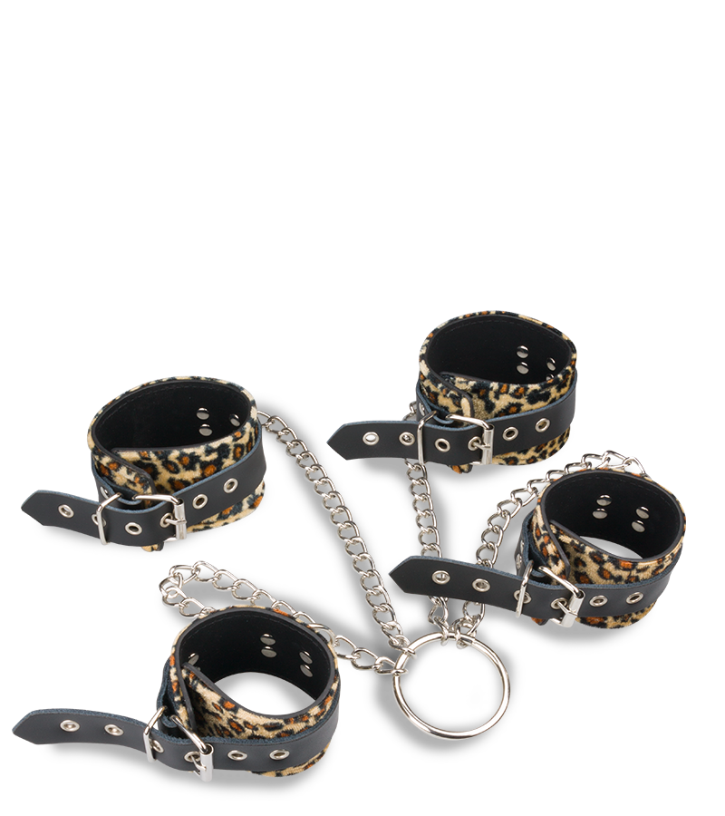 Menottes en croix chevilles poignets