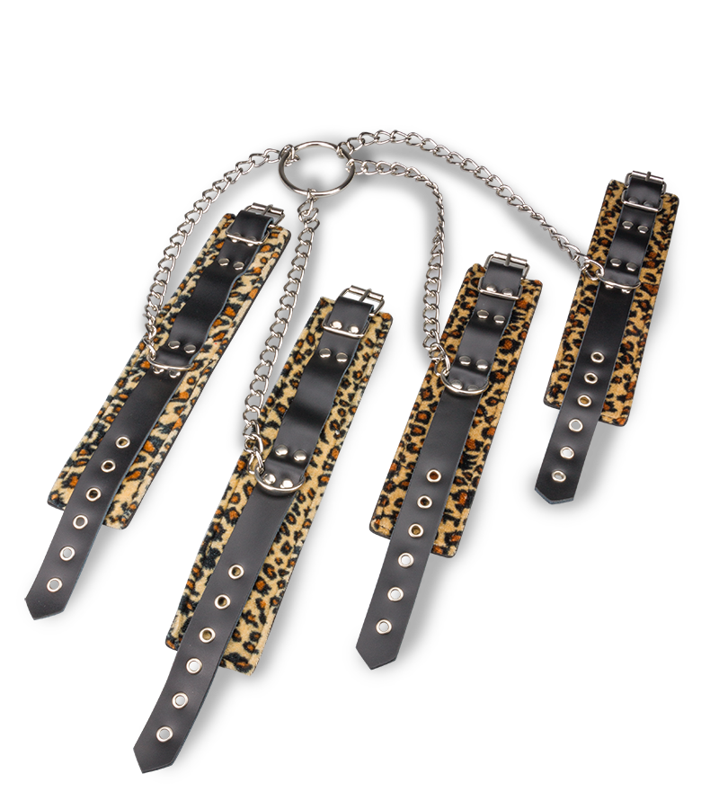 Menottes en croix chevilles poignets