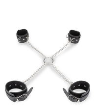 Charger l'image dans la galerie, Menottes en croix chevilles poignets cuir