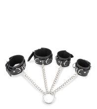 Charger l'image dans la galerie, Menottes en croix chevilles poignets cuir
