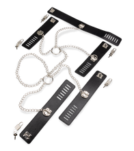 Charger l'image dans la galerie, Menottes en croix et collier soumission