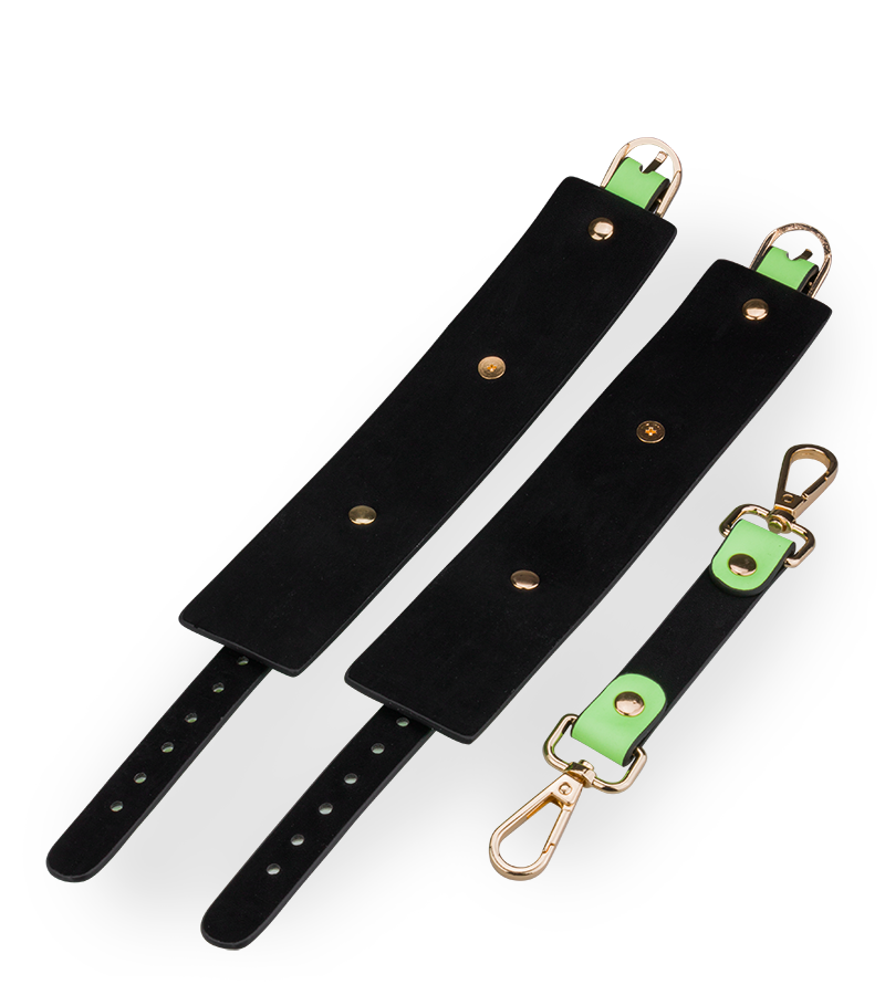 Menottes fluorescentes vert