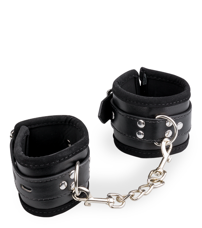 Menottes poignets réglables cuir BDSM