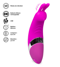 Charger l'image dans la galerie, Mini vibro clitoris rabbit rechargeable