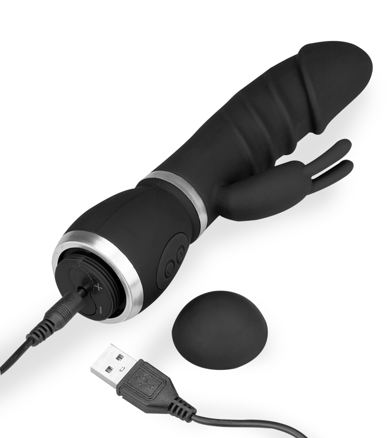 Mini vibro rabbit USB silicone gros gland