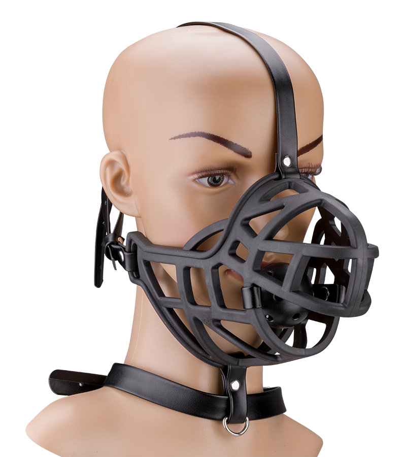 Muselière avec gag-ball amovible