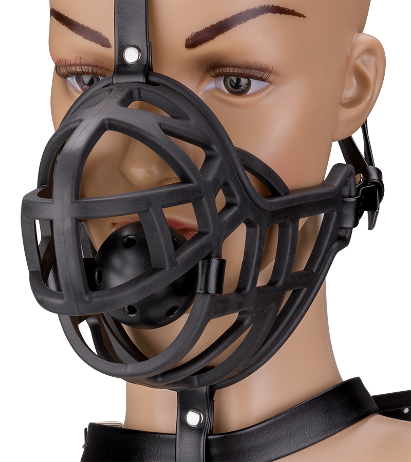 Muselière avec gag-ball amovible