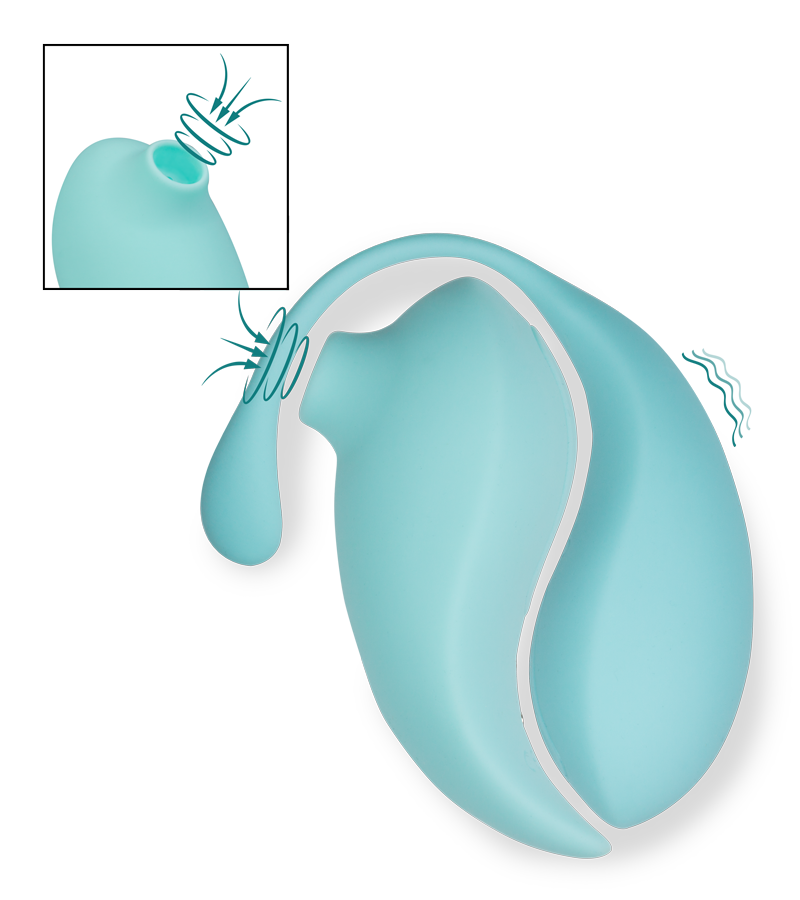 Oeuf vibrant avec télécommande aspire clitoris Namasté