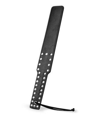 Paddle noir similicuir et rivets BDSM 38,0cm
