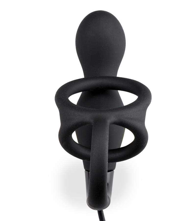 Petit stimulateur de prostate avec double cockring Remember