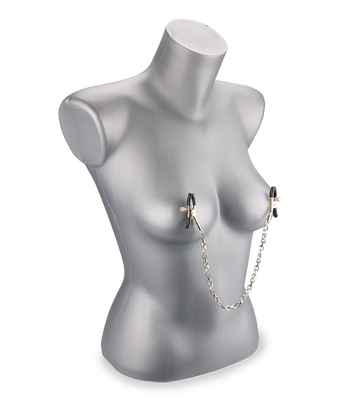 Pinces à seins chainette métal