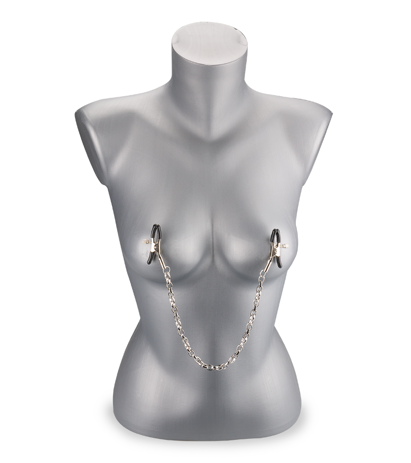 Pinces à seins chainette métal
