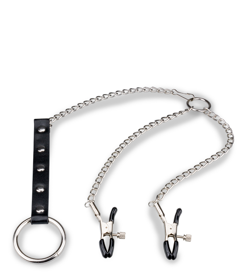 Pinces à seins + cockring métal