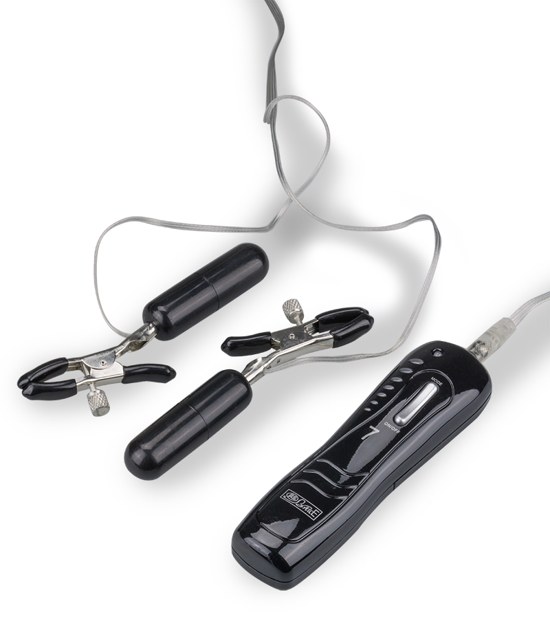 Pinces à seins vibrantes télécommandées