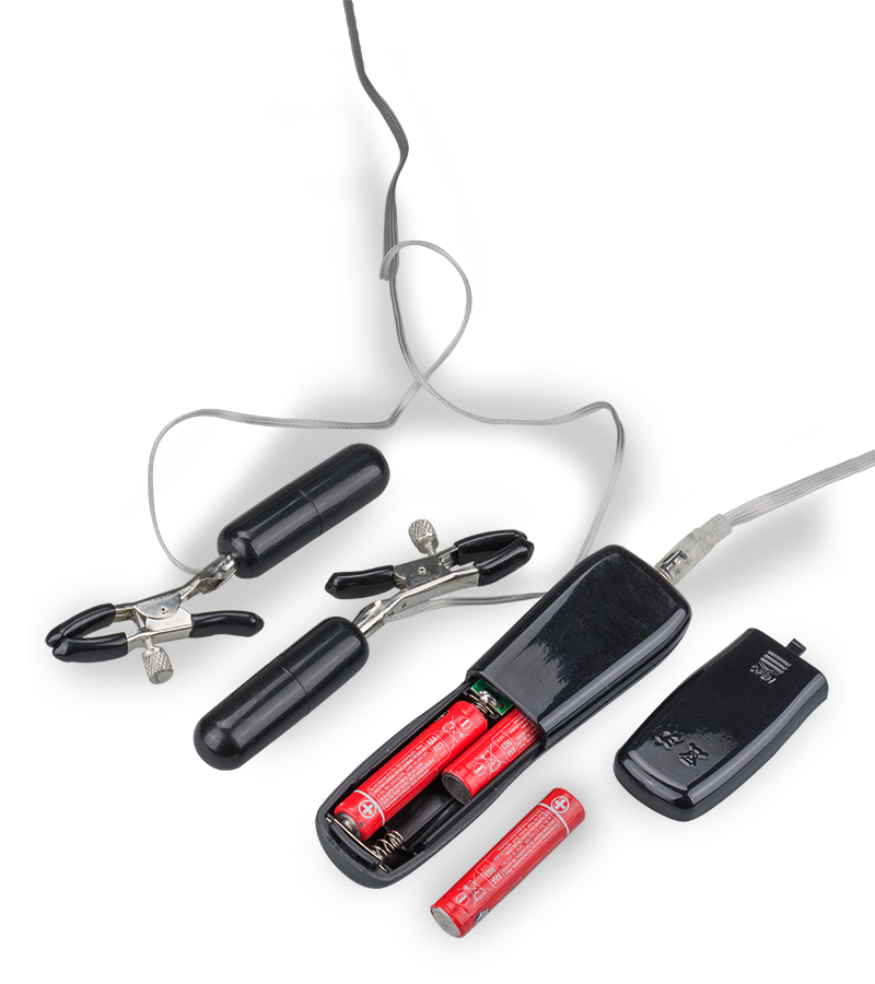 Pinces à seins vibrantes télécommandées