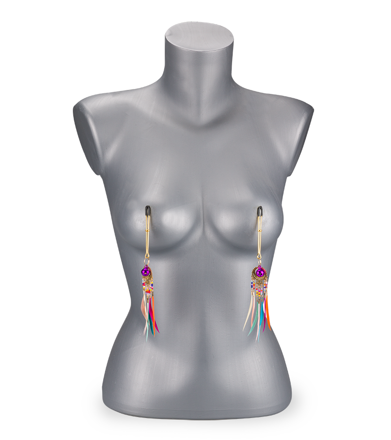 Pinces à tétons avec grelots Rio