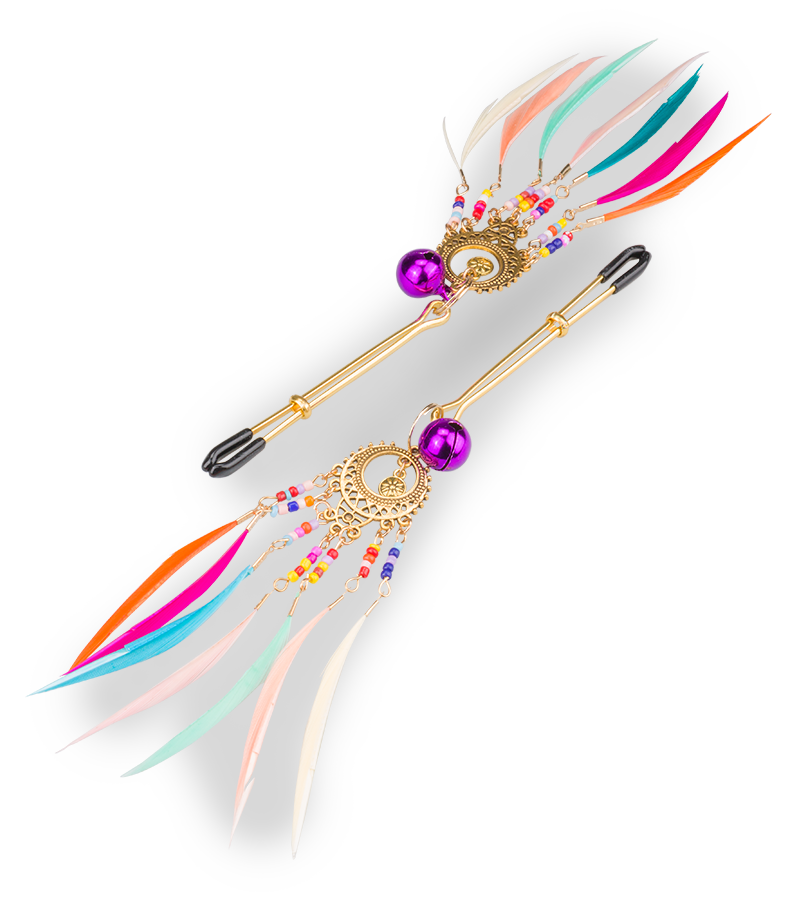 Pinces à tétons avec grelots Rio