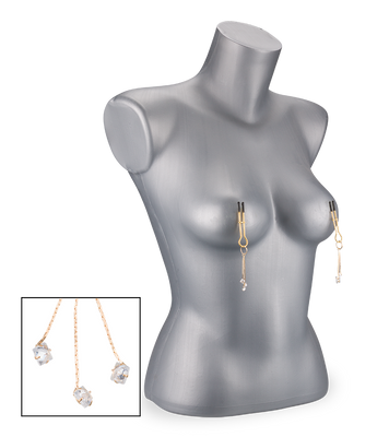 Pinces à tétons avec strass Sirius