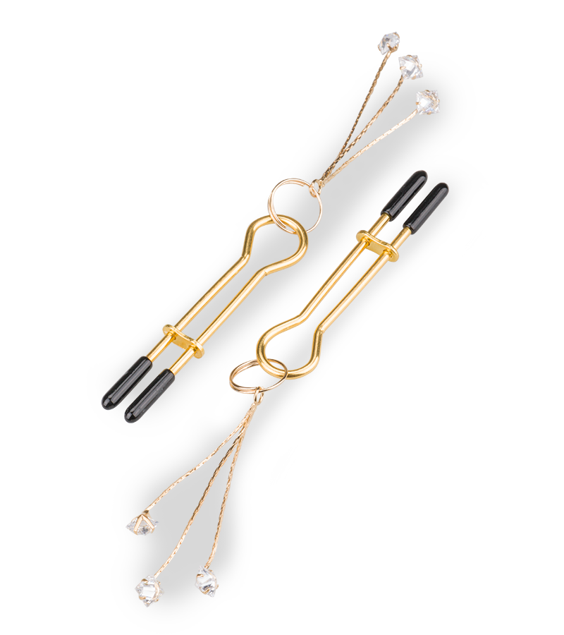 Pinces à tétons avec strass Sirius