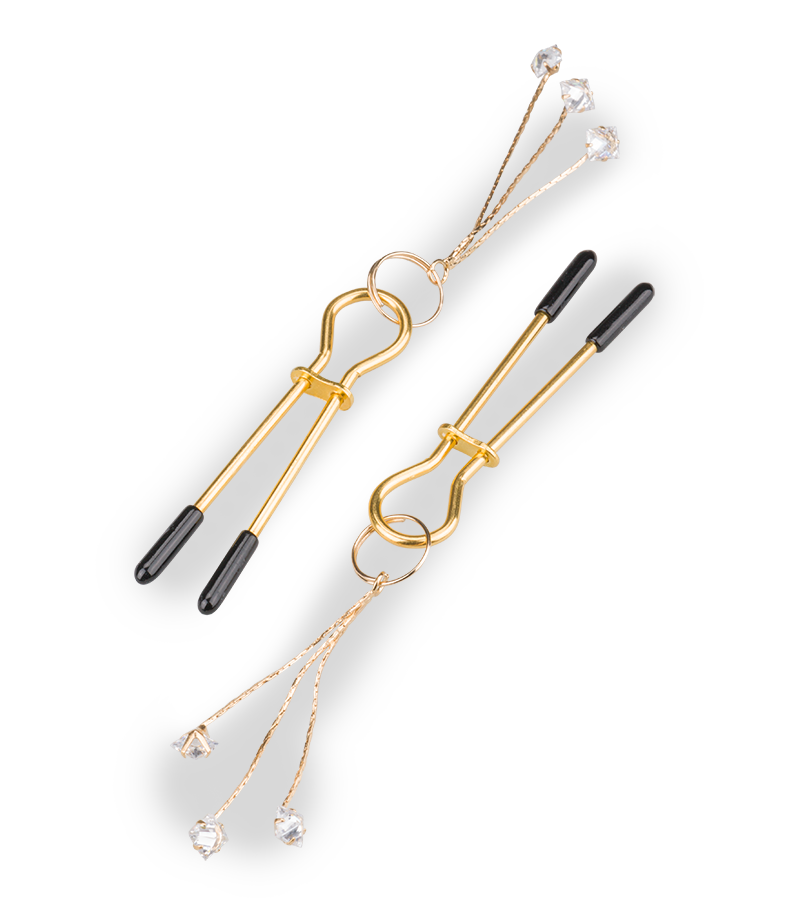 Pinces à tétons avec strass Sirius