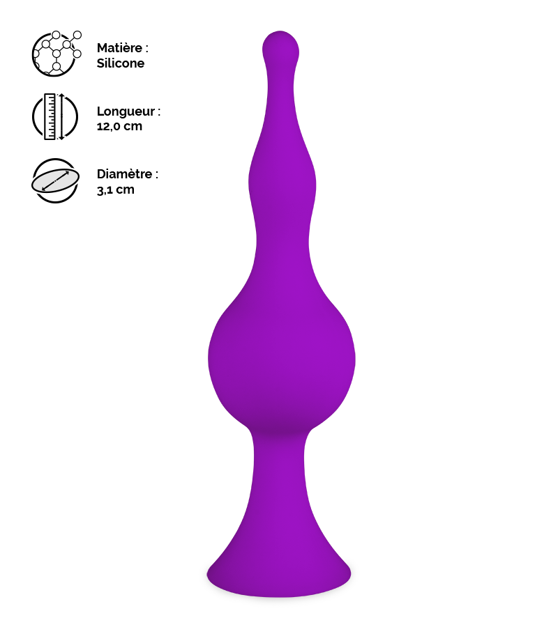 Plug anal à ventouse Blob