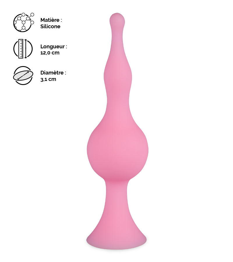 Plug anal à ventouse Blob