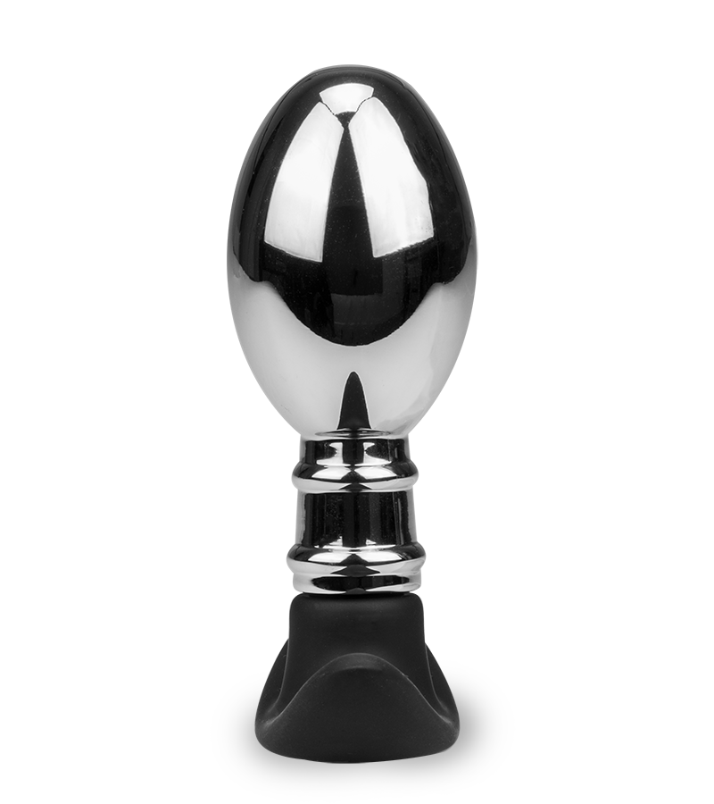 Plug anal acier et silicone Smash
