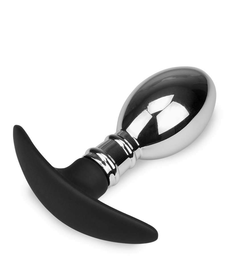 Plug anal acier et silicone Smash