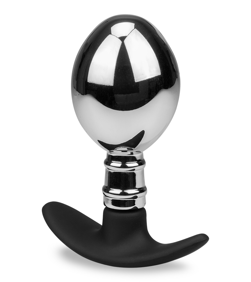 Plug anal acier et silicone Smash