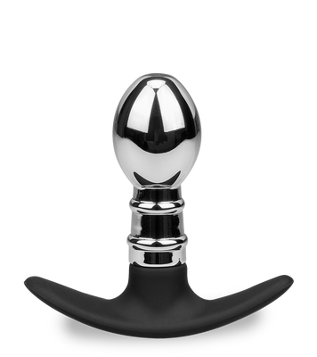 Plug anal acier et silicone Smash