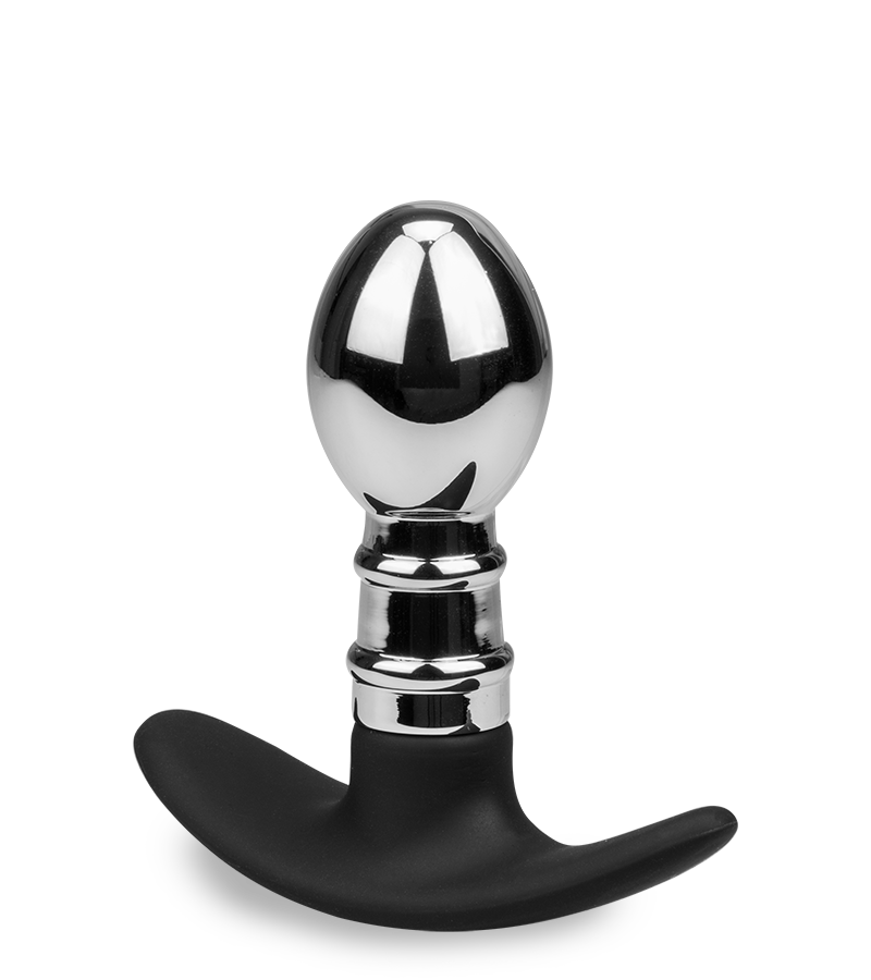 Plug anal acier et silicone Smash