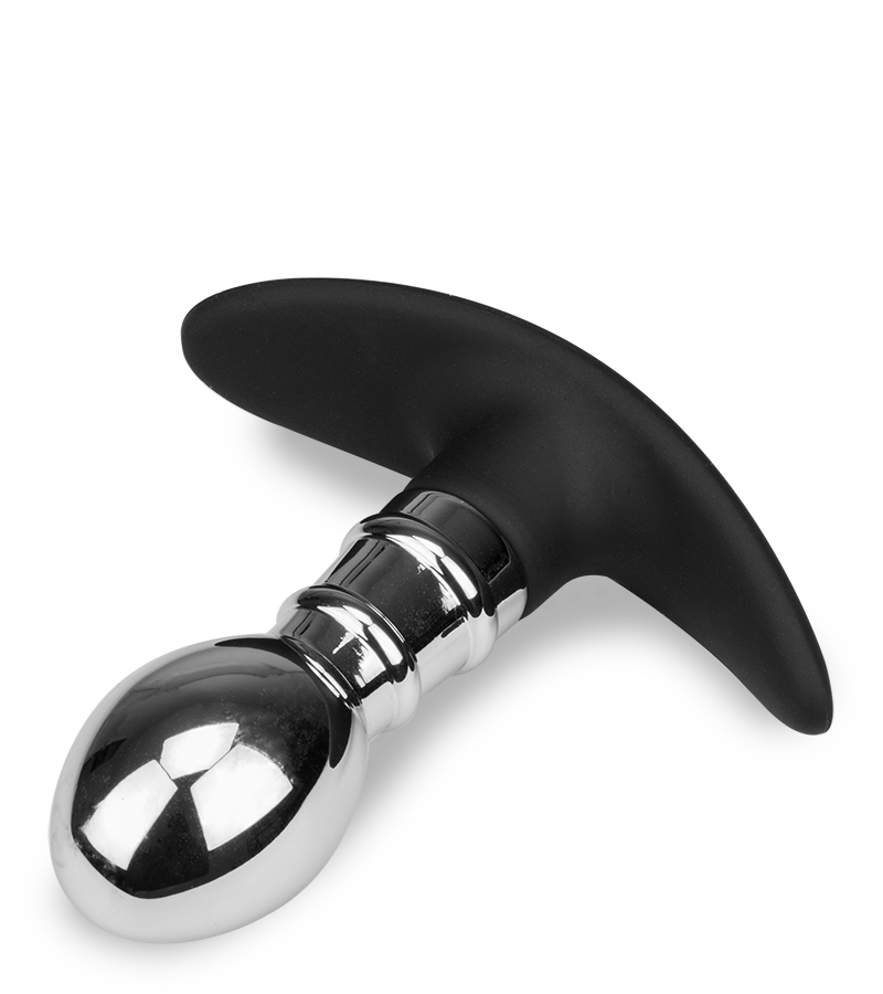 Plug anal acier et silicone Smash