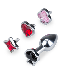 Charger l'image dans la galerie, Plug anal avec 4 bijoux interchangeables Symbols