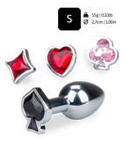 Plug anal avec 4 bijoux interchangeables Symbols