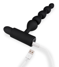 Charger l'image dans la galerie, Plug anal chapelet vibrant 5 boules Bead