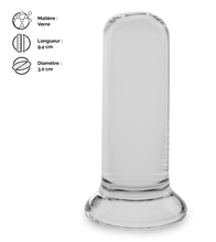 Charger l'image dans la galerie, Plug anal en verre 9,5 cm