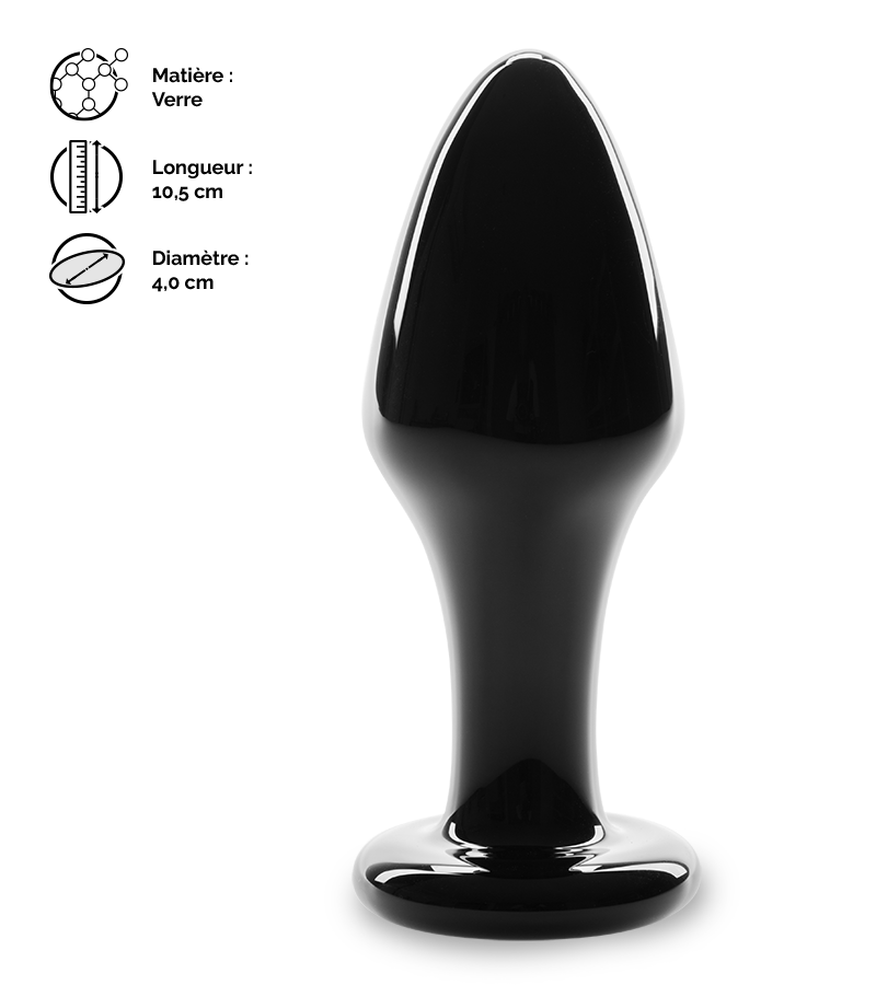 Plug anal en verre Panther