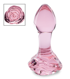 Plug anal en verre Romantic Rose