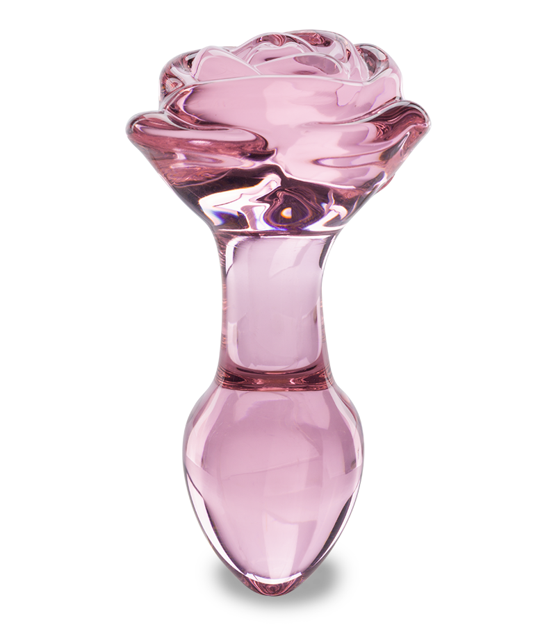 Plug anal en verre Romantic Rose