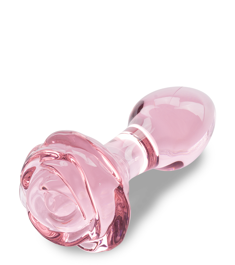 Plug anal en verre Romantic Rose